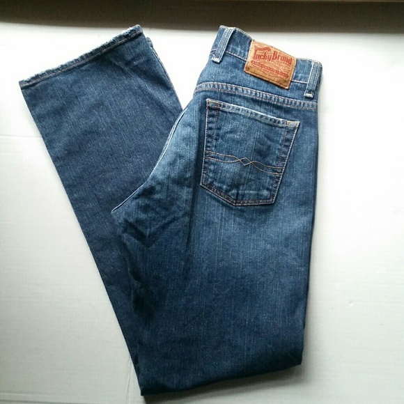 Lucky Brand Denim - Lucky Brand boot cut mid dark jeans 8 SHORT